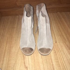 Toms peep toe wedges